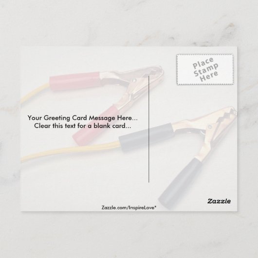 Carte Postale Câbles de protection (Dos)