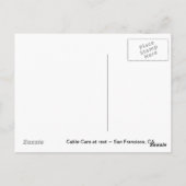 Carte Postale Câbles de San Francisco, Californie (Dos)