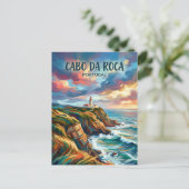 Carte Postale Cabo da Roca Portugal (Debout devant)