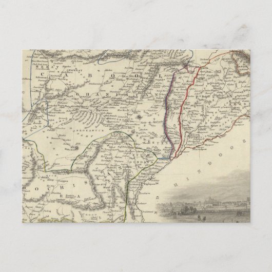 Carte Postale Cabool, le Pendjab et le Belochistan (Devant)