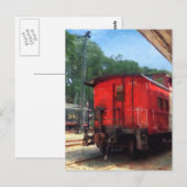 Carte Postale Caboose (Devant / Derrière)