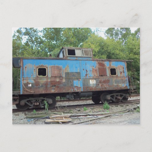 Carte Postale Caboose rouillé (Devant)