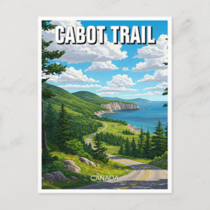 Carte Postale Cabot Trail Nouvelle-Écosse Canada Travel