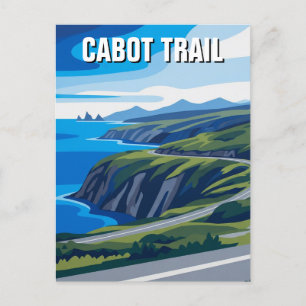 Carte Postale Cabot Trail Nouvelle-Écosse Canada Travel