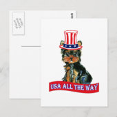 Carte Postale Caca Américain (Devant / Derrière)