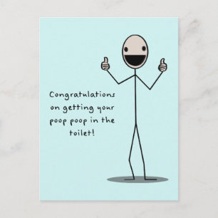 Carte Postale Caca Caca Dans Les Toilettes