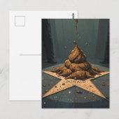 Carte Postale Caca sur une étoile (Devant / Derrière)