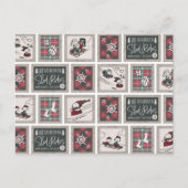 Carte Postale cacahuètes | Ancien Motif de traîneau (Devant)