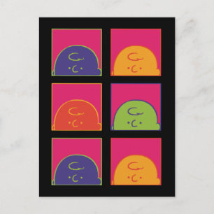 Carte Postale cacahuètes   Art Pop moderne C'est Charlie Brown