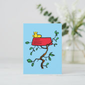 Carte Postale cacahuètes | Bois en sieste dans le plat de Snoopy (Debout devant)
