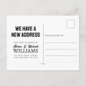 Carte Postale cacahuètes | Bois | Nous Avons Déménagé (Dos)