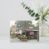 Carte Postale cacahuètes bouillies VOUS VENEZ TOUS (Debout devant)