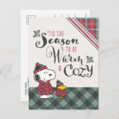 Carte Postale cacahuètes | C'Est La Saison D'Être Cosy (Devant / Derrière)