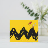 Carte Postale cacahuètes | Charlie Brown volant Kite (Debout devant)