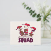 Carte Postale cacahuètes | Équipe de baseball (Debout devant)