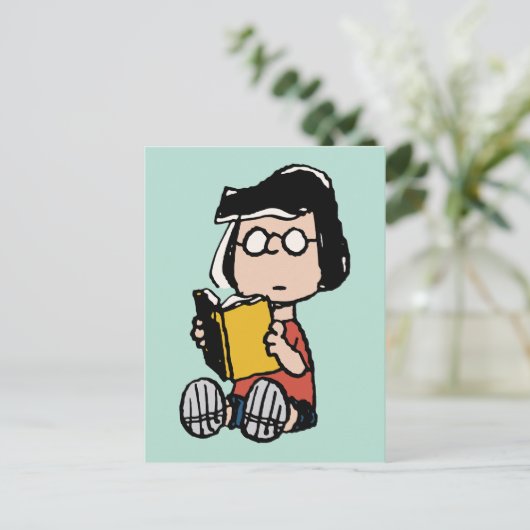 Carte Postale cacahuètes | Lecture Marcie (Debout devant)