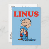 Carte Postale cacahuètes | Linus Blanket Smile (Devant / Derrière)