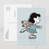 Carte Postale cacahuètes | Lucy Sur La Glace (Devant / Derrière)