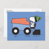 Carte Postale cacahuètes | Machine à refaire la glace Snoopy (Devant / Derrière)