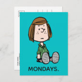 Carte Postale cacahuètes | Peppermenthe Patty assis (Devant / Derrière)