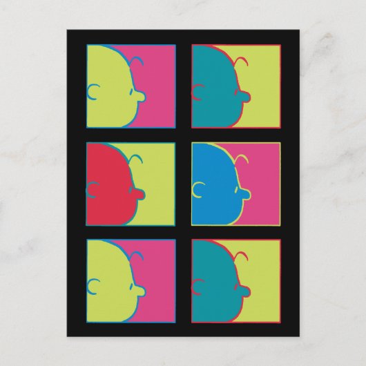 Carte Postale cacahuètes | Pop Art Charlie Brown (Devant)