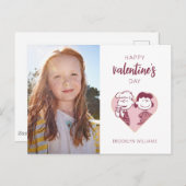 Carte Postale cacahuètes | Saint Valentin | Schroeder & Lucy (Devant / Derrière)