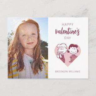 Carte Postale cacahuètes   Saint Valentin   Schroeder & Lucy