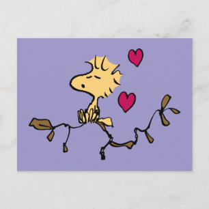 Carte Postale cacahuètes Sifflet Woodstock