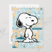 Carte Postale cacahuètes | Snoopy Comic Motif (Devant / Derrière)