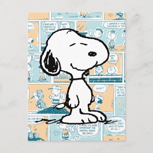 Carte Postale cacahuètes | Snoopy Comic Motif (Devant)
