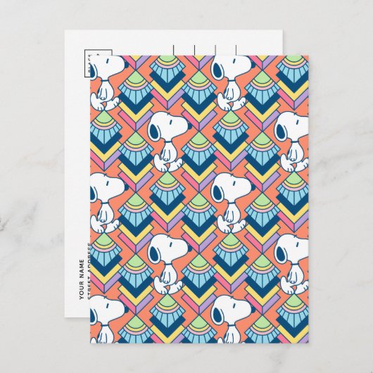 Carte Postale cacahuètes | Snoopy Deco Dreams Motif (Devant / Derrière)