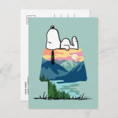 Carte Postale cacahuètes | Snoopy Dog House Go Wild (Devant / Derrière)