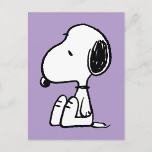 Carte Postale cacahuètes Snoopy En Bas