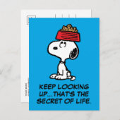 Carte Postale cacahuètes | Snoopy Équilibrer Son Chien Disque (Devant / Derrière)