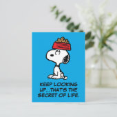 Carte Postale cacahuètes | Snoopy Équilibrer Son Chien Disque (Debout devant)
