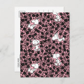 Carte Postale cacahuètes | Snoopy Flower Vine Motif (Devant / Derrière)