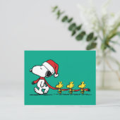 Carte Postale cacahuètes | Snoopy & Friends Winter Scarf (Debout devant)