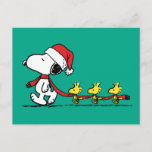 Carte Postale cacahuètes | Snoopy & Friends Winter Scarf<br><div class="desc">Célébrez les vacances et votre amour des cacahuètes avec ce design mignon avec Snoopy,  Woodstock & amis portant un foulard d'hiver rouge.</div>