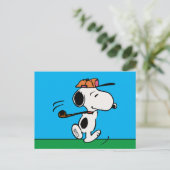 Carte Postale cacahuètes | Snoopy Golf Swing (Debout devant)