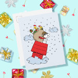Carte Postale cacahuètes | Snoopy le baron rouge à Noël<br><div class="desc">Célébrez les fêtes et votre amour des cacahuètes avec ce design mignon avec le Baron Rouge livrant des jouets à Noël.</div>