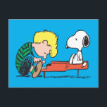 Carte Postale cacahuètes | Snoopy & Schroeder au piano<br><div class="desc">Découvrez ce design amusant de cacahuètes avec Snoopy et Schroeder.</div>