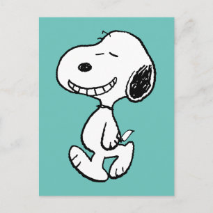 Carte Postale cacahuètes   Snoopy Smile