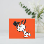 Carte Postale cacahuètes | Snoopy Top Hat Dance (Debout devant)