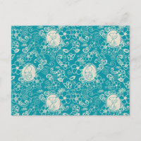 cacahuètes | Snoopy Turquoise Tropical Beach Motif