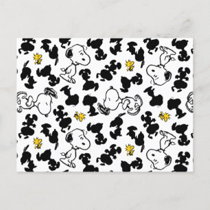 Carte Postale cacahuètes Snoopy & Woodstock Shadow Motif