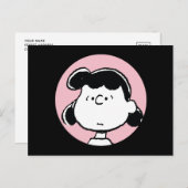 Carte Postale cacahuètes | Visages de Lucy (Devant / Derrière)