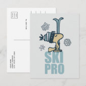 Carte Postale cacahuètes | Woodstock Ski Pro (Devant / Derrière)