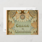 Carte Postale Cacao en Chocolaad Dutch Chocolate 1900 (Devant / Derrière)