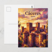 Carte Postale Cáceres Espagne (Devant / Derrière)