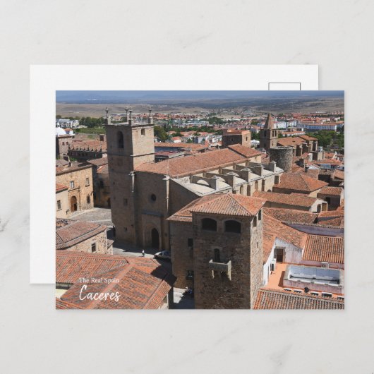 Carte Postale Caceres Stonework, Espagne (Devant / Derrière)